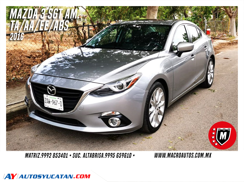 MAZDA 3 SGT AM 2016 AUTOMATICO