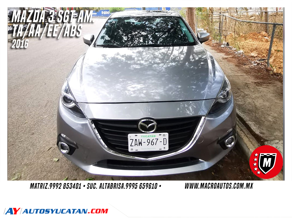 MAZDA 3 SGT AM 2016 AUTOMATICO