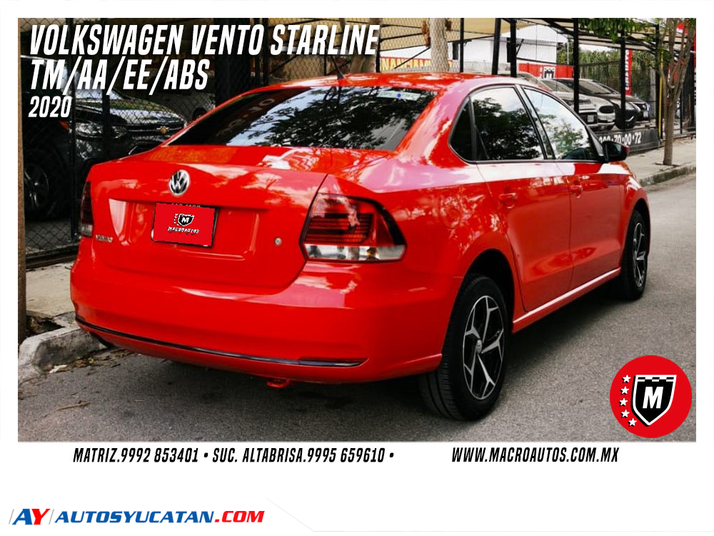 VOLKSWAGEN VENTO STARLINE 2020 MANUAL