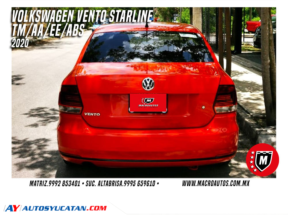 VOLKSWAGEN VENTO STARLINE 2020 MANUAL