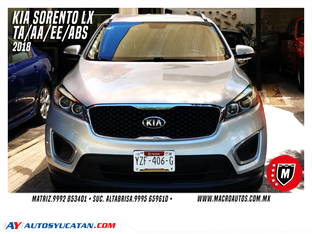 KIA SORENTO LX 2018 AUTOMATICA