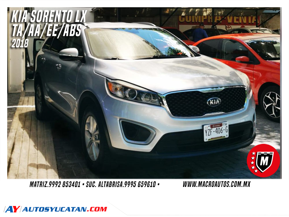 KIA SORENTO LX 2018 AUTOMATICA