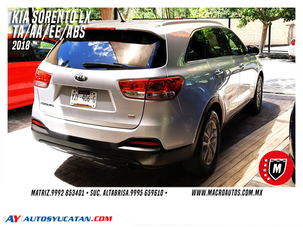 KIA SORENTO LX 2018 AUTOMATICA
