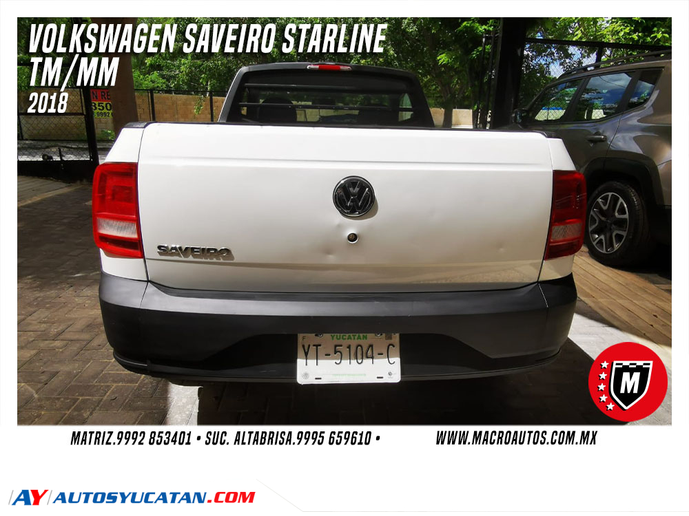 VOLKSWAGEN SAVEIRO STARLINE 2018 STANDAR