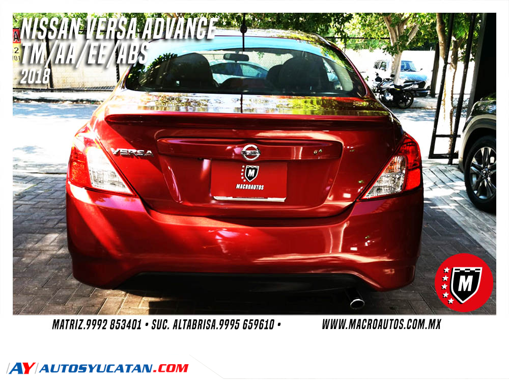 NISSAN VERSA ADVANCE 2018 MANUAL