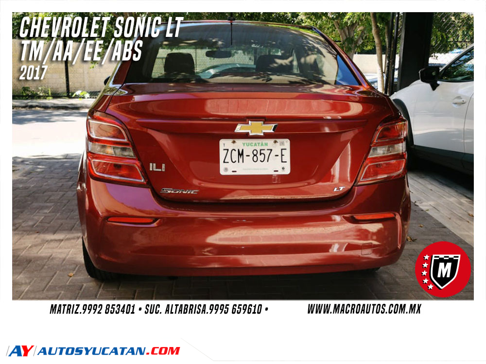 CHEVROLET SONIC LT 2017 MANUAL
