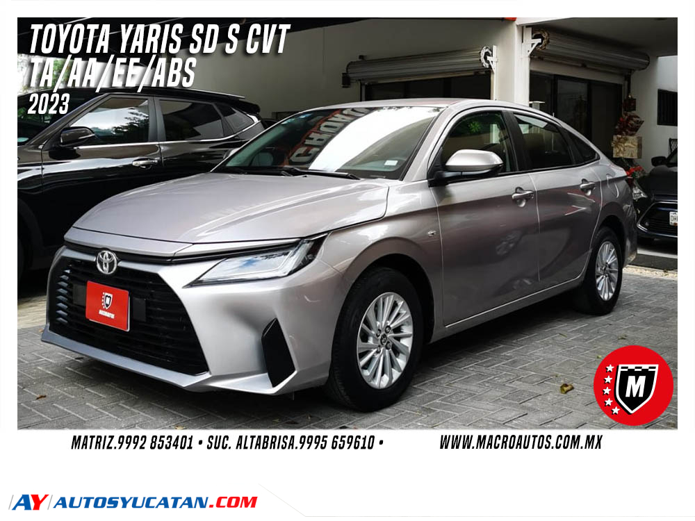 TOYOTA YARIS 2023 SD S CVT AUTOMATICO