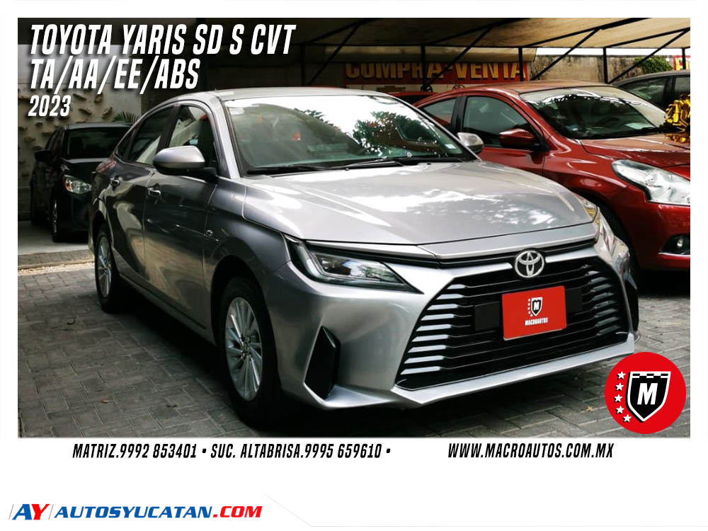 TOYOTA YARIS 2023 SD S CVT AUTOMATICO