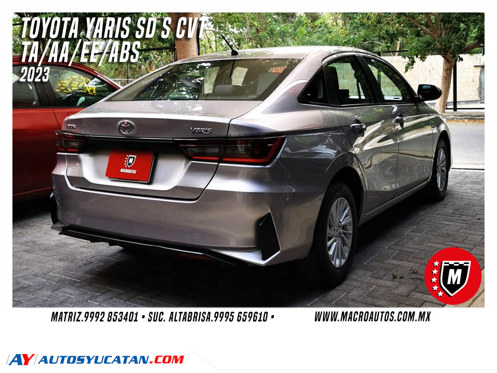 TOYOTA YARIS 2023 SD S CVT AUTOMATICO