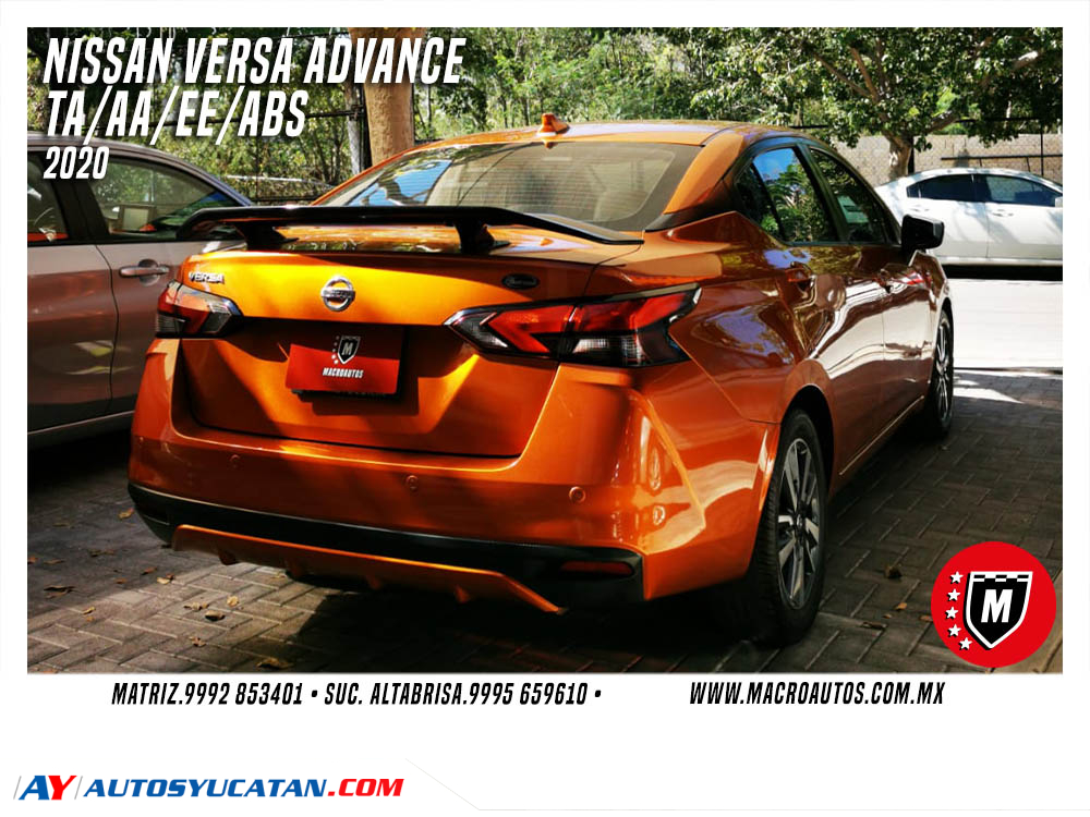 NISSAN VERSA ADVANCE 2020 AUTOMATICO