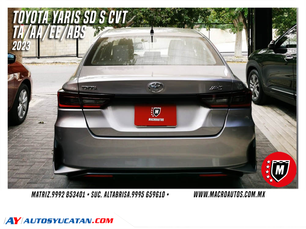 TOYOTA YARIS 2023 SD S CVT AUTOMATICO