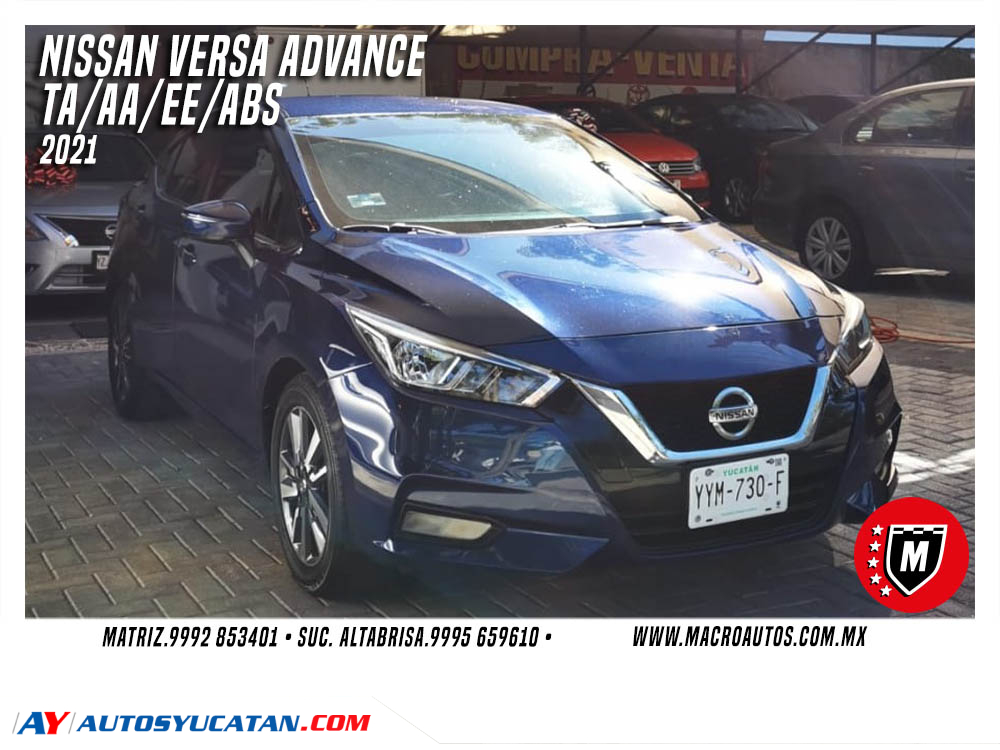 NISSAN VERSA ADVANCE 2021 AUTOMATICO