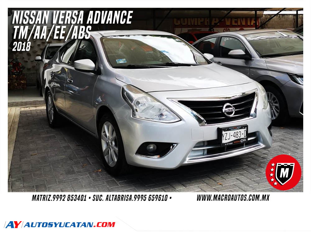 NISSAN VERSA ADVANCE 2018 MANUAL