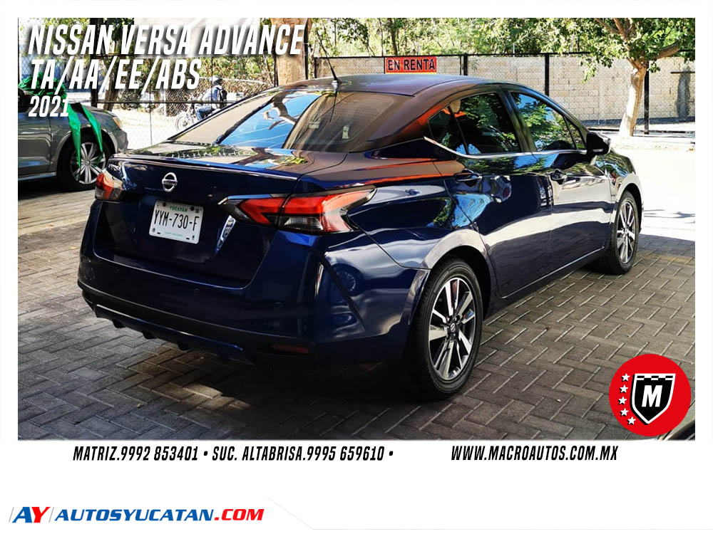 NISSAN VERSA ADVANCE 2021 AUTOMATICO