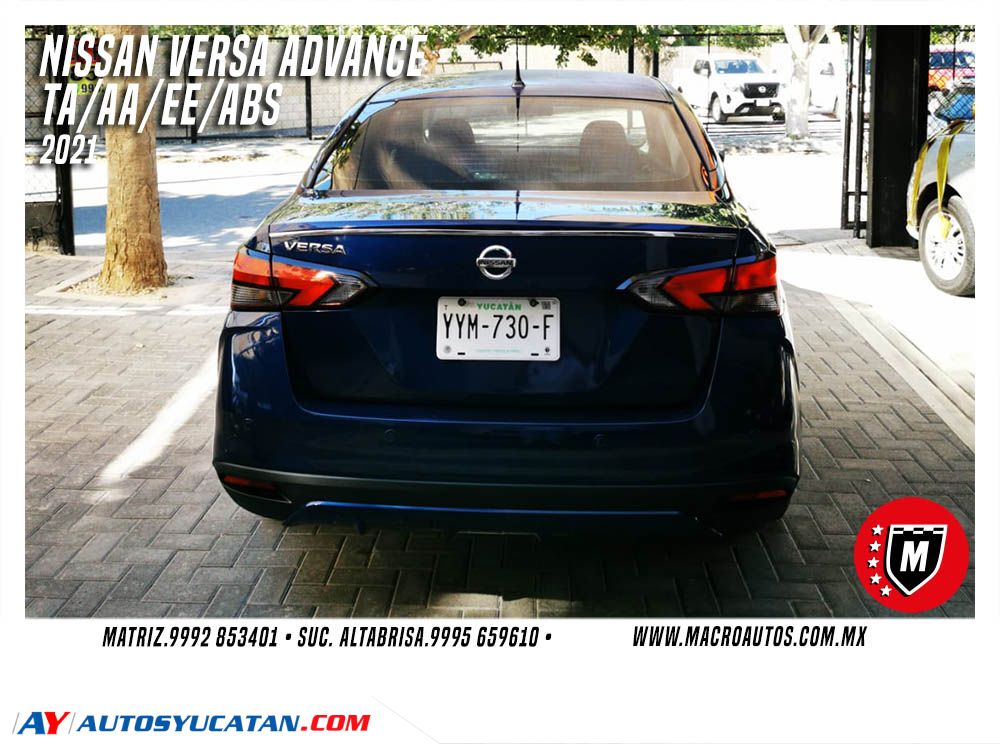 NISSAN VERSA ADVANCE 2021 AUTOMATICO
