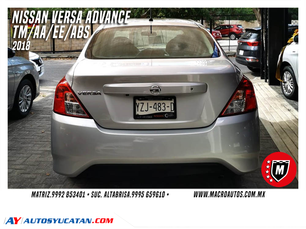 NISSAN VERSA ADVANCE 2018 MANUAL
