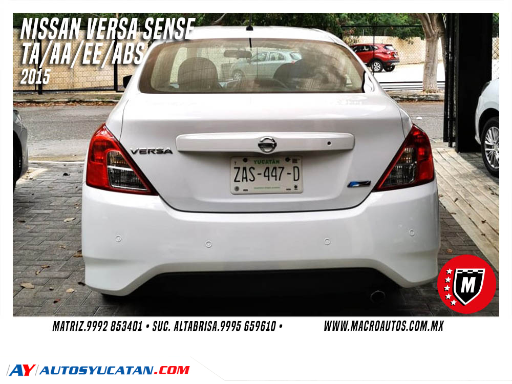 NISSAN VERSA SENSE 2015 AUTOMATICO