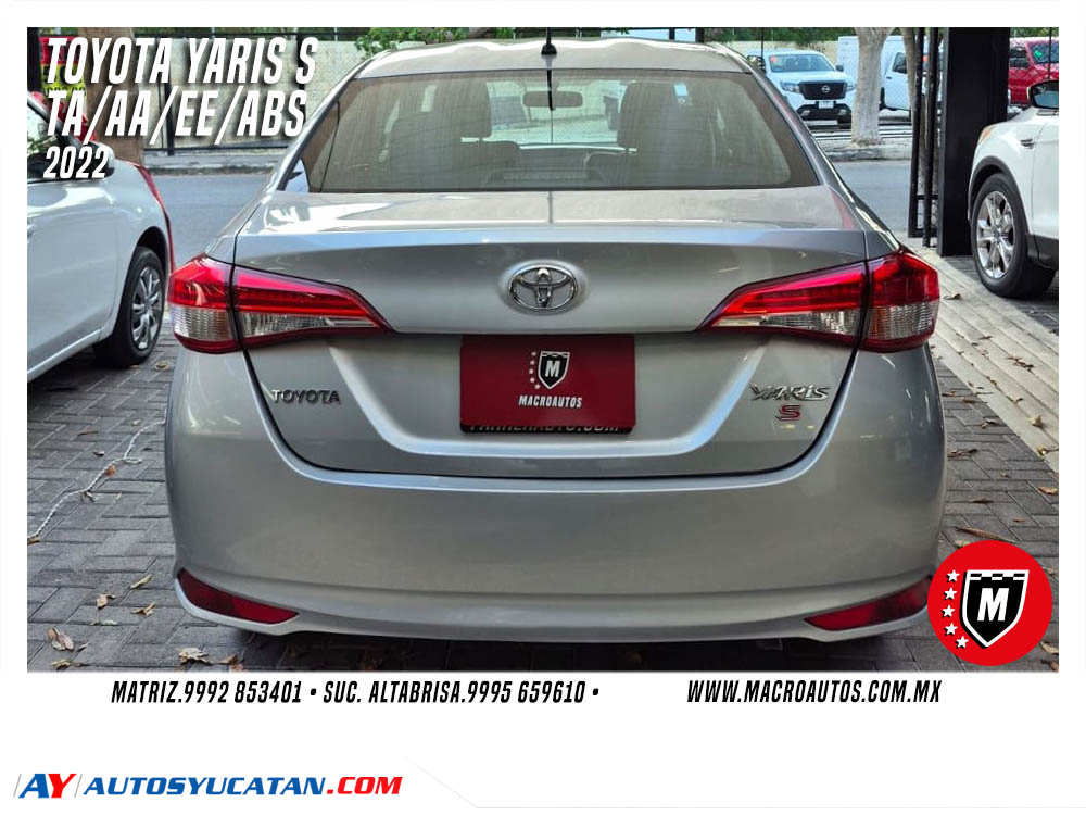 TOYOTA YARIS S 2022 AUTOMATICO