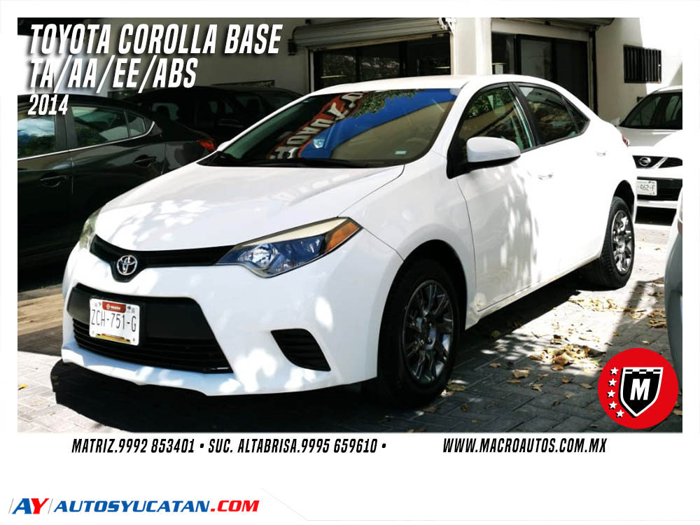 TOYOTA COROLLA BASE 2014 AUTOMATICO