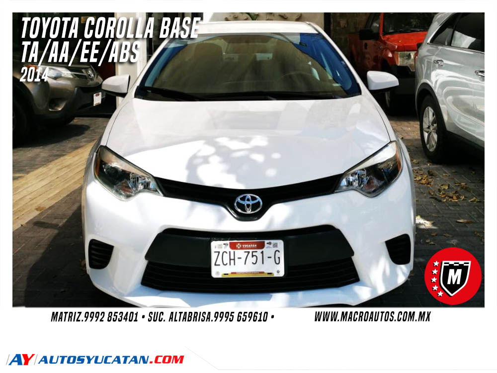 TOYOTA COROLLA BASE 2014 AUTOMATICO