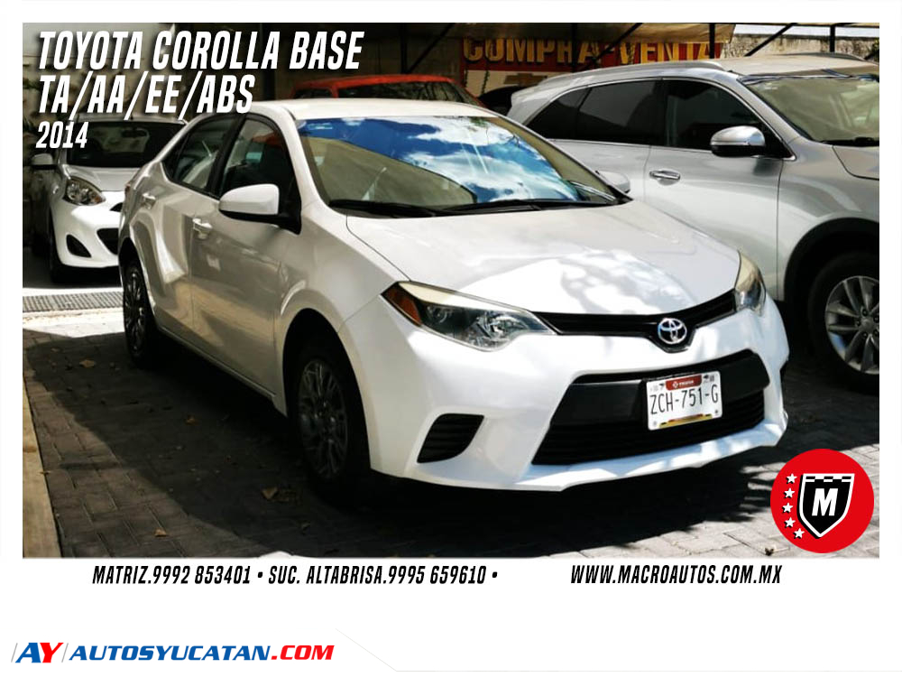 TOYOTA COROLLA BASE 2014 AUTOMATICO