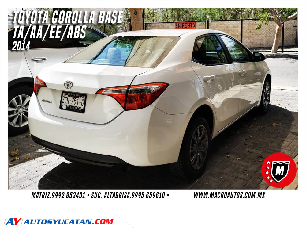 TOYOTA COROLLA BASE 2014 AUTOMATICO