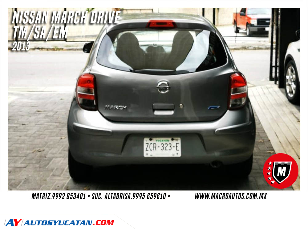 NISSAN MARCH DRIVE 2013 MANUAL