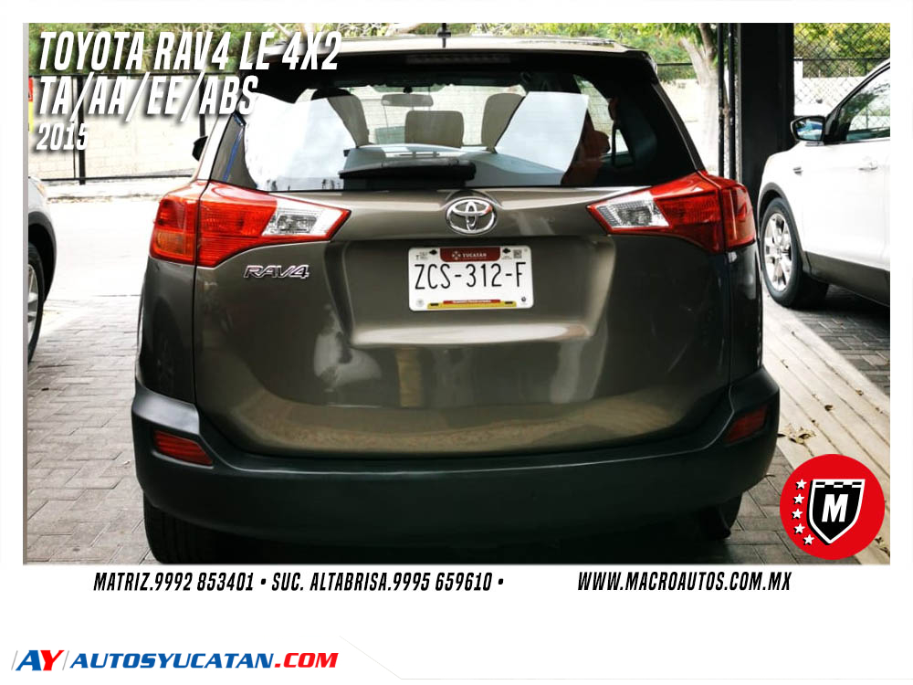 TOYOTA RAV4 LE 4X2 2015 AUTOMATICA