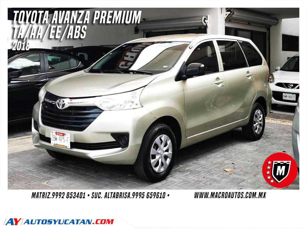 TOYOTA AVANZA 2018 PREMIUM AUTOMATICA