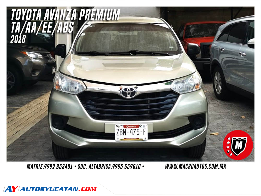 TOYOTA AVANZA 2018 PREMIUM AUTOMATICA