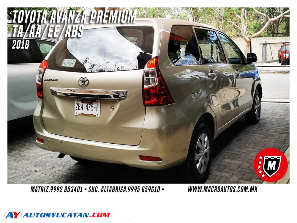 TOYOTA AVANZA 2018 PREMIUM AUTOMATICA
