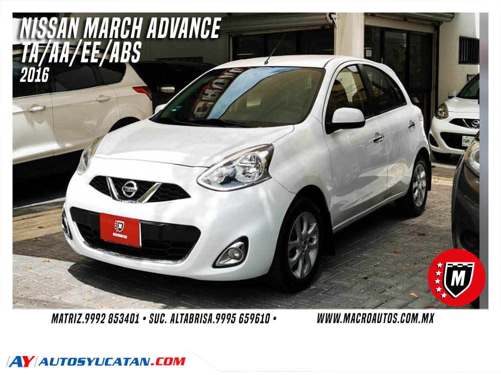 NISSAN MARCH ADVANCE 2016 AUTOMATICO
