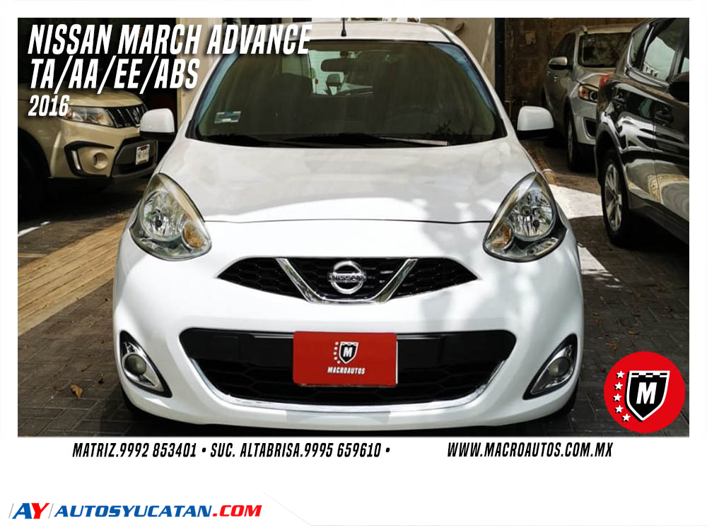 NISSAN MARCH ADVANCE 2016 AUTOMATICO