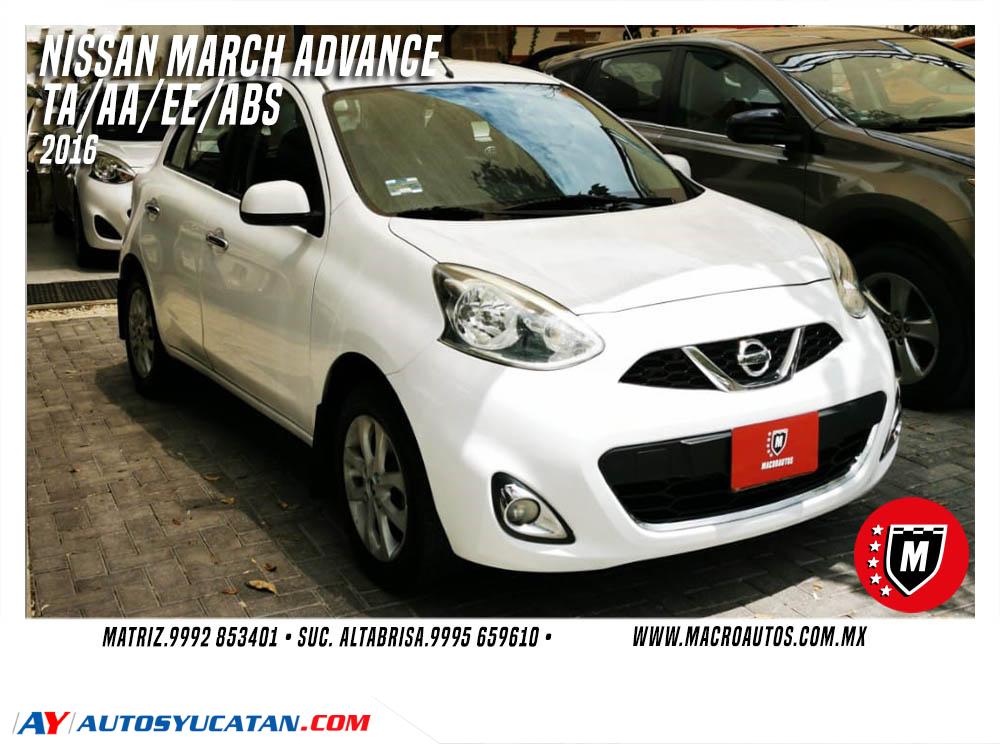 NISSAN MARCH ADVANCE 2016 AUTOMATICO