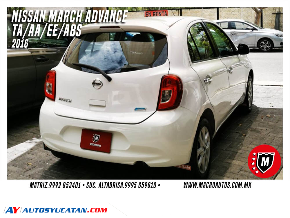 NISSAN MARCH ADVANCE 2016 AUTOMATICO