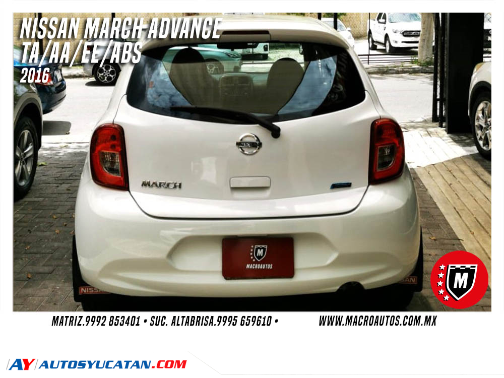 NISSAN MARCH ADVANCE 2016 AUTOMATICO