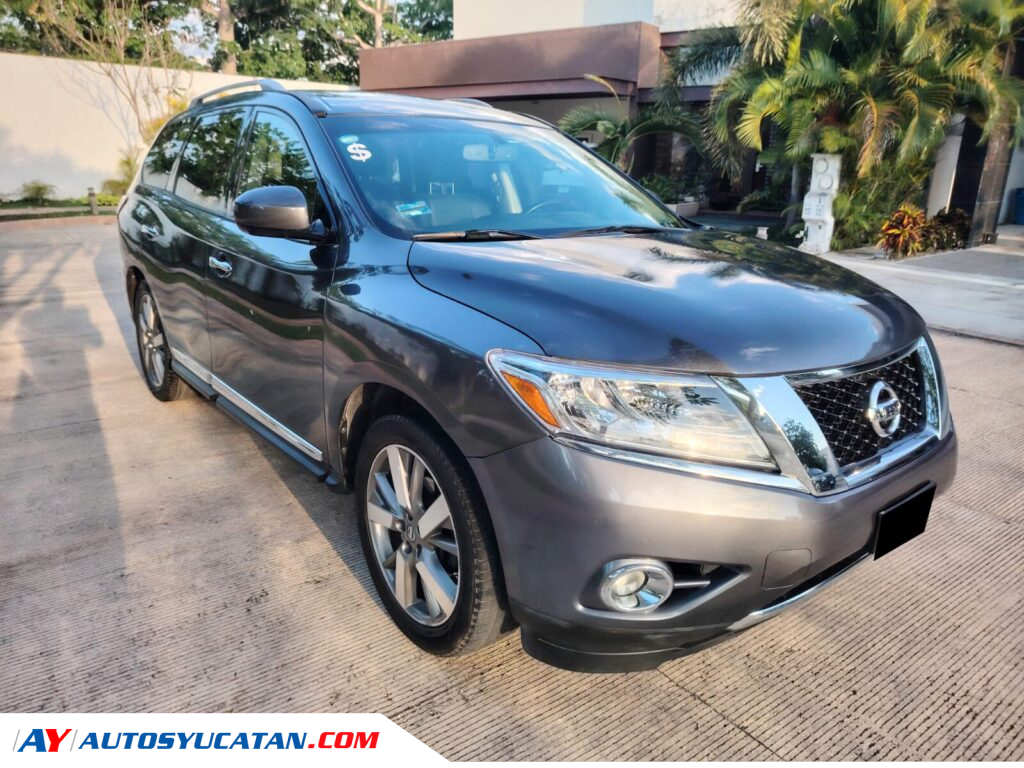 Nissan Pathfinder 2014 Exclusive QC Piel 3 Filas Súper Cuidada