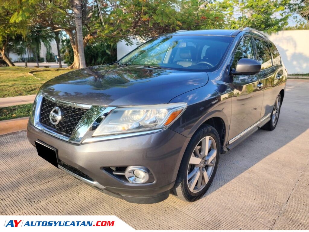 Nissan Pathfinder 2014 Exclusive QC Piel 3 Filas Súper Cuidada