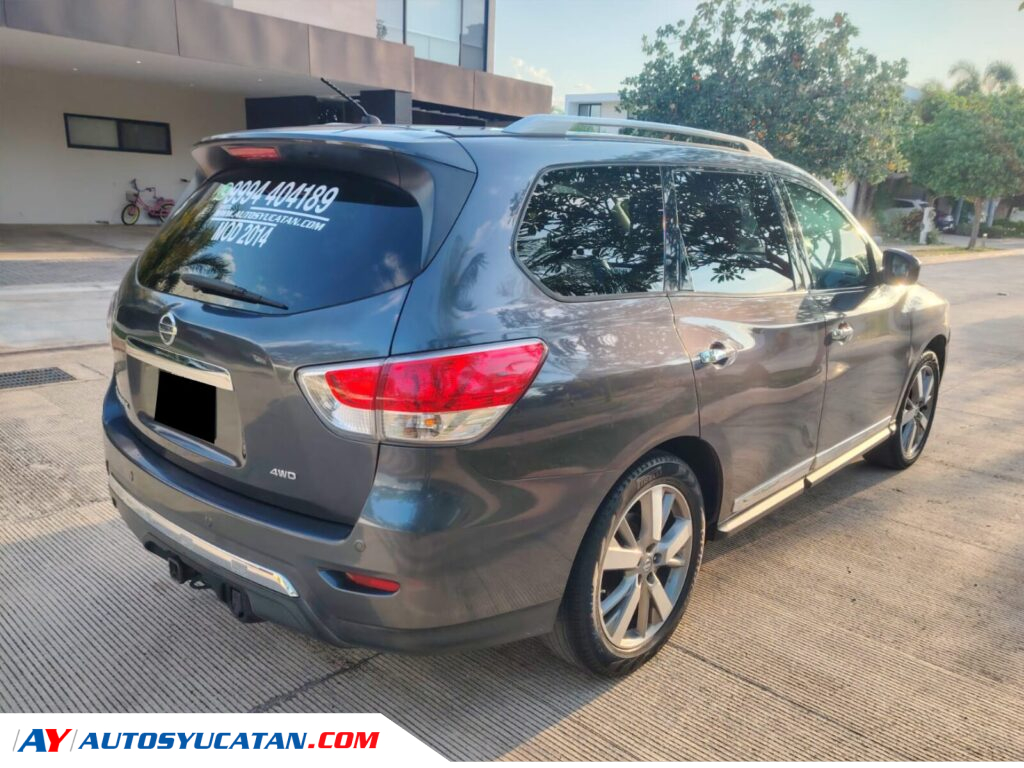 Nissan Pathfinder 2014 Exclusive QC Piel 3 Filas Súper Cuidada