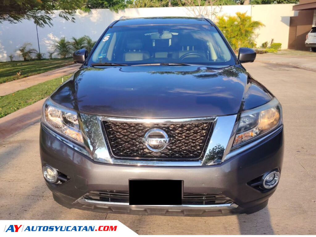 Nissan Pathfinder 2014 Exclusive QC Piel 3 Filas Súper Cuidada