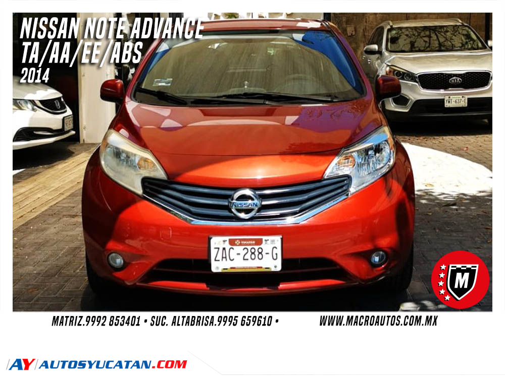 NISSAN NOTE ADVANCE 2014 AUTOMATICO