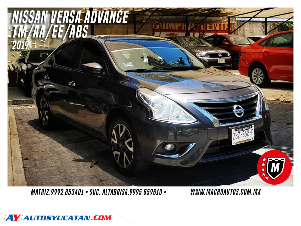 NISSAN VERSA ADVANCE 2019 MANUAL
