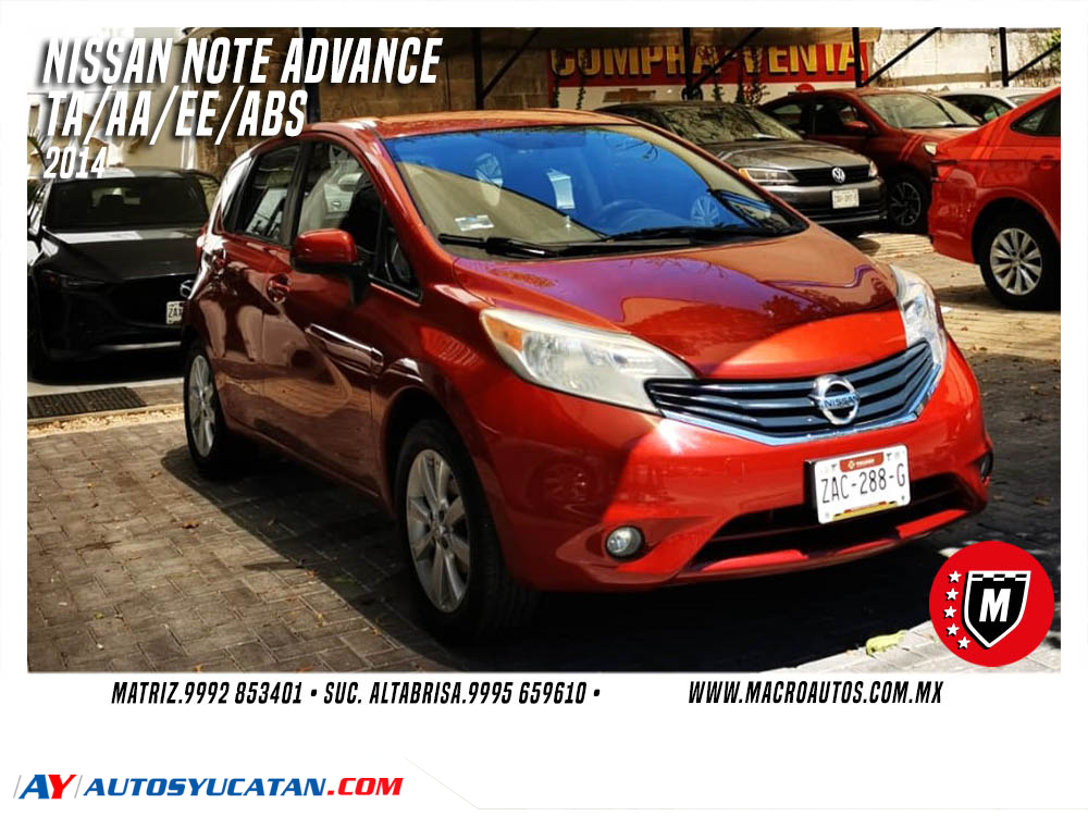 NISSAN NOTE ADVANCE 2014 AUTOMATICO
