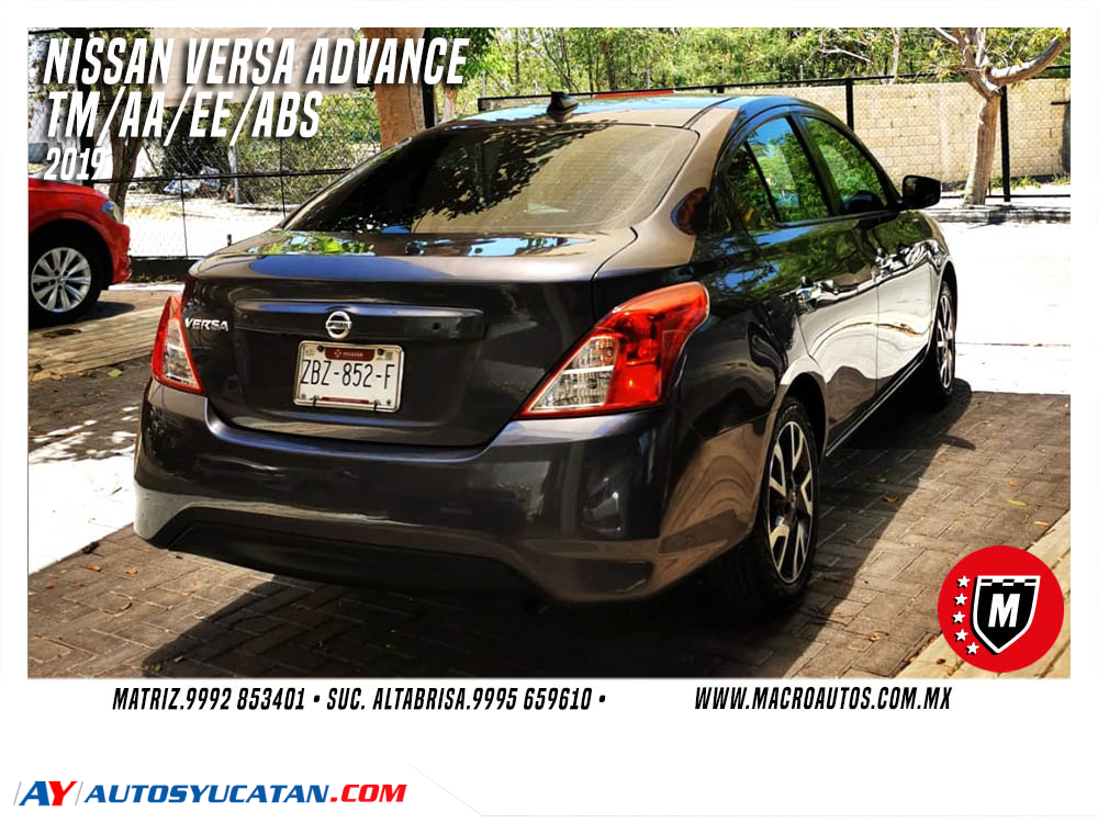 NISSAN VERSA ADVANCE 2019 MANUAL