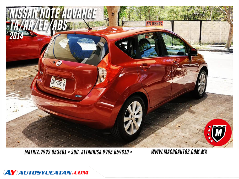 NISSAN NOTE ADVANCE 2014 AUTOMATICO