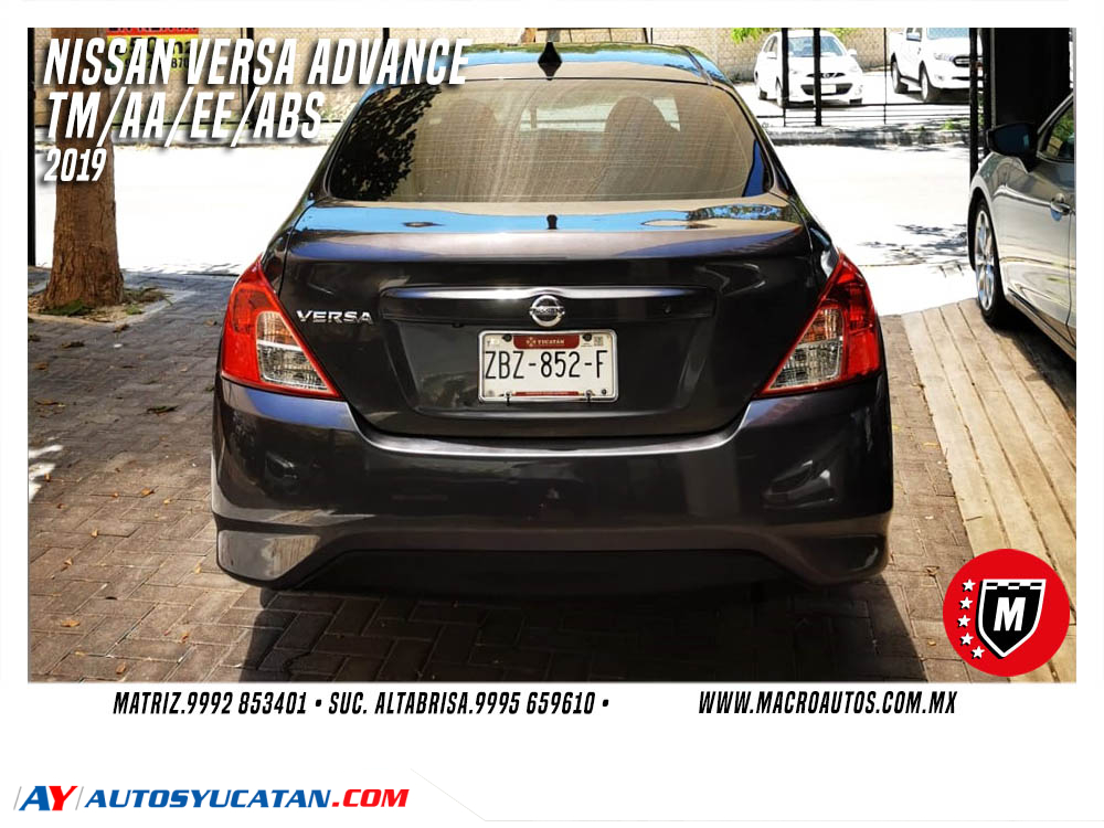 NISSAN VERSA ADVANCE 2019 MANUAL