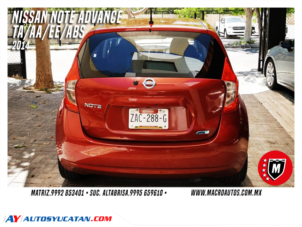 NISSAN NOTE ADVANCE 2014 AUTOMATICO