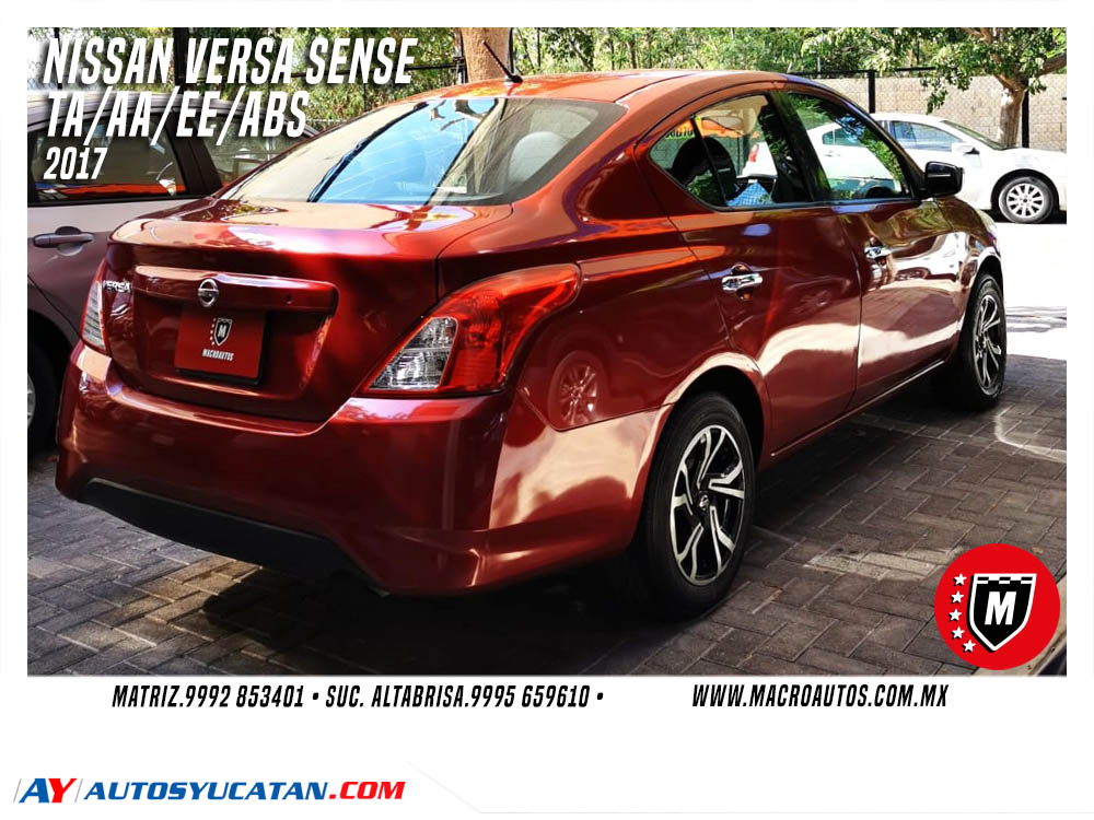 NISSAN VERSA SENSE  2017 MANUAL