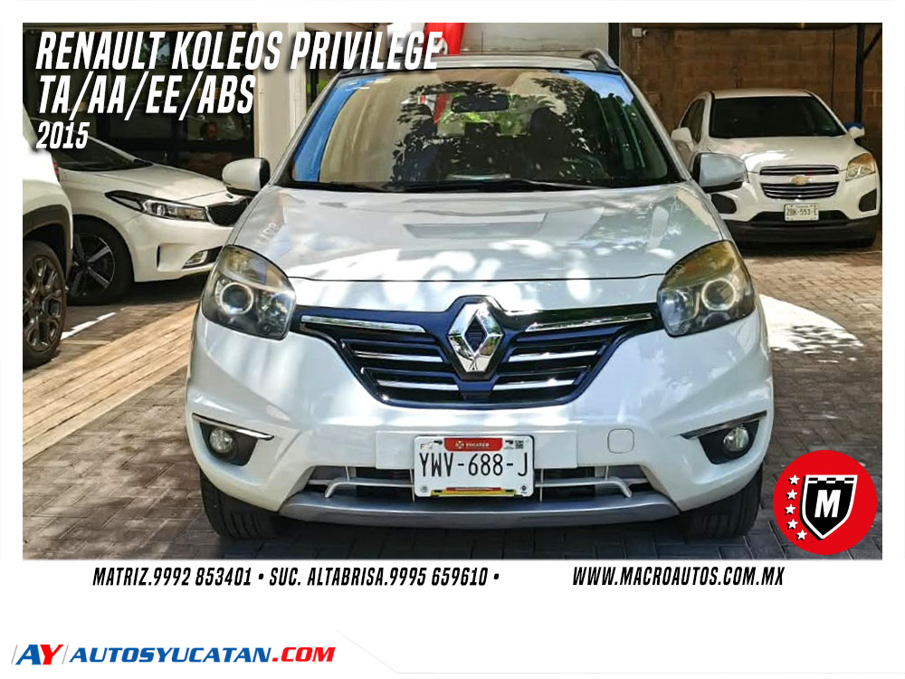 RENAULT KOLEOS PRIVILEGE 2015 AUTOMATICA