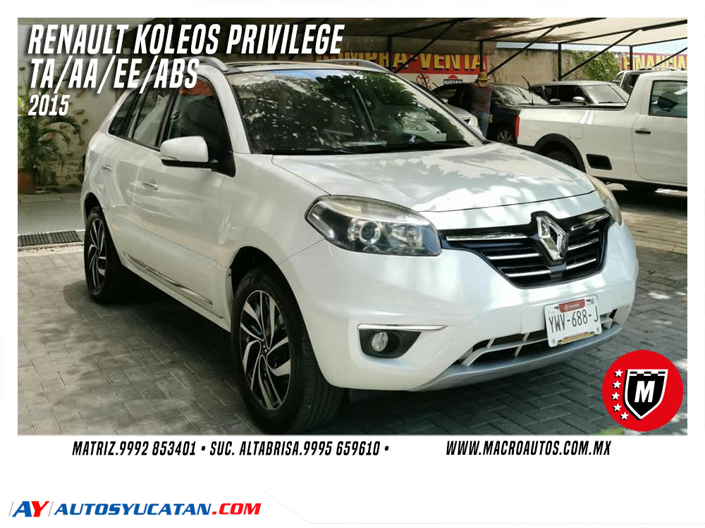 RENAULT KOLEOS PRIVILEGE 2015 AUTOMATICA